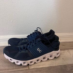 Blue men’s on cloud shoes, size 11